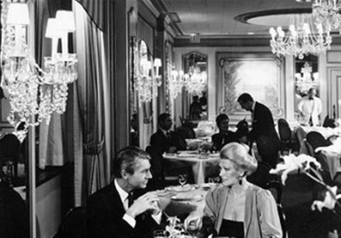 'The food is marvelous, darling. But let's stiff  the waitress on her tip.'
