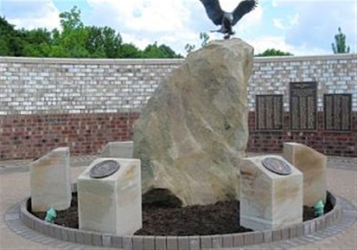 The Veterans Memorial Court in Hampton has been completed.