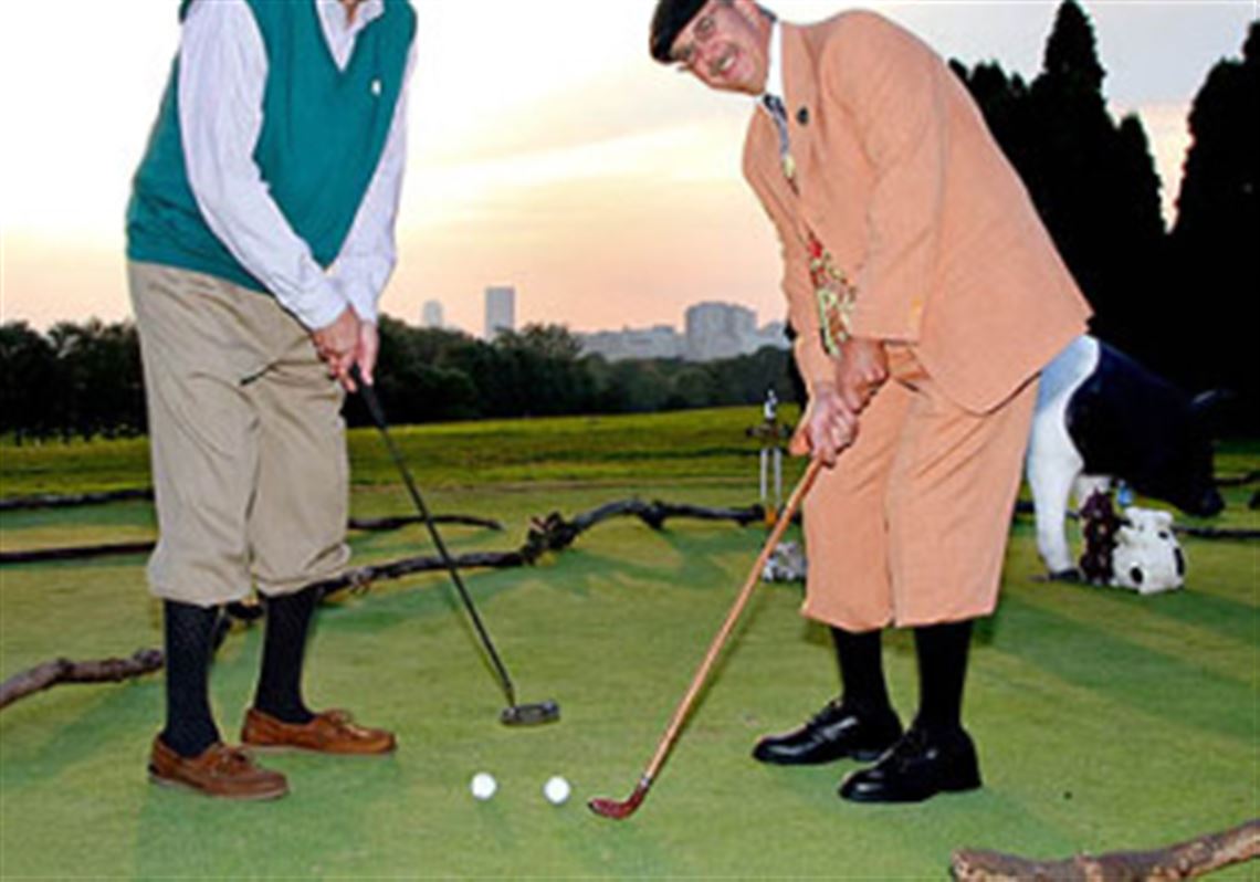 Jim Senkewitz and Bern Bernacki during the First Tee Pittsburgh 19th Hole Reception at the Bob O'Connor Golf Course at Schenley Park.