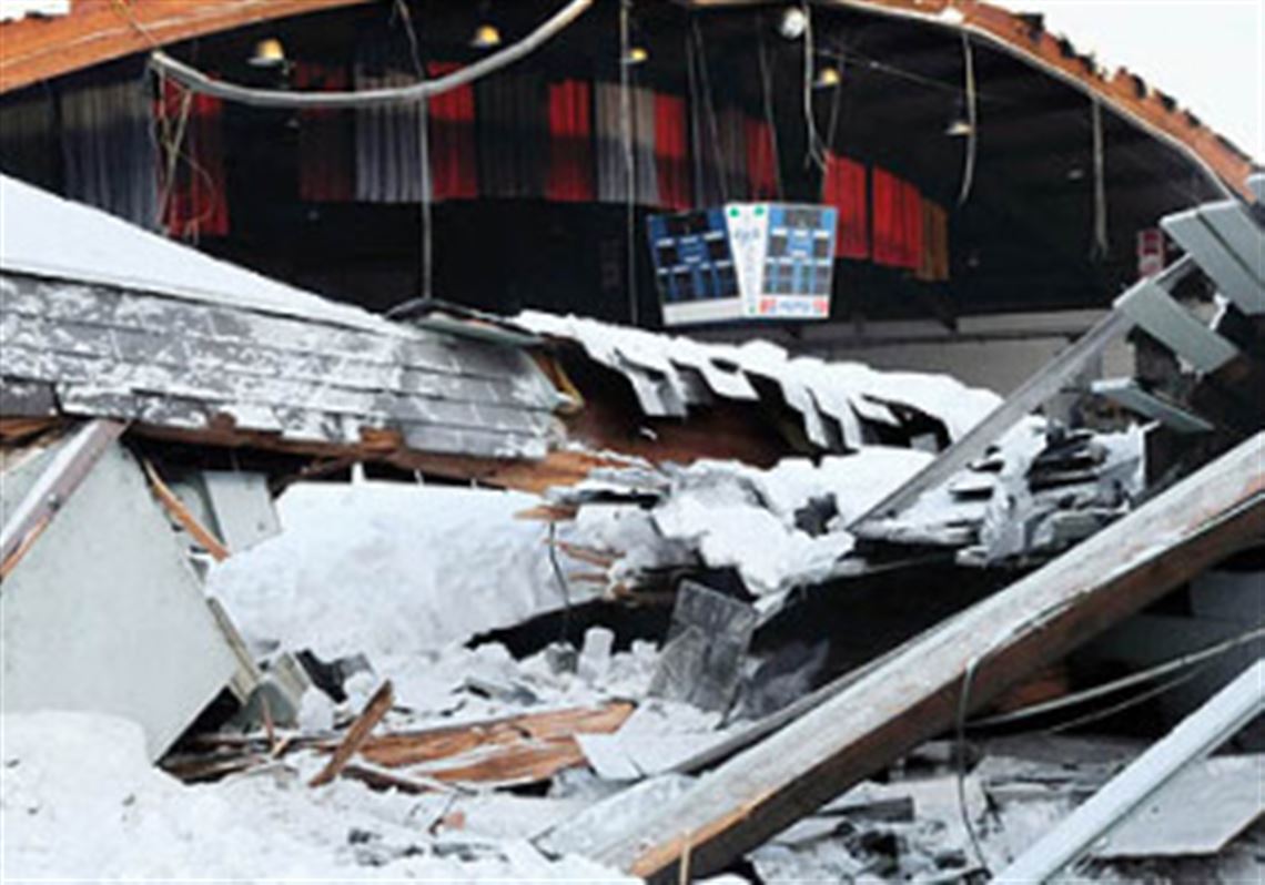 South Side ice rink is latest structure to collapse | Pittsburgh Post ...