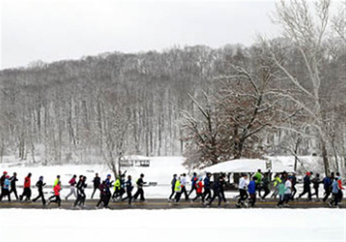 About 1,000 runners signed up for the 34th Annual Spring Thaw run around North Park to prepare for the upcoming Pittsburgh Marathon in May. The run was sponsored by Elite Runners & Walkers, a running gear store in Robinson. Runners could participate in either the 10-, 15- or 20-mile race during the Spring Thaw run, and were rewarded with a T-shirt, pizza and warm soup at the end of the race to thaw out.