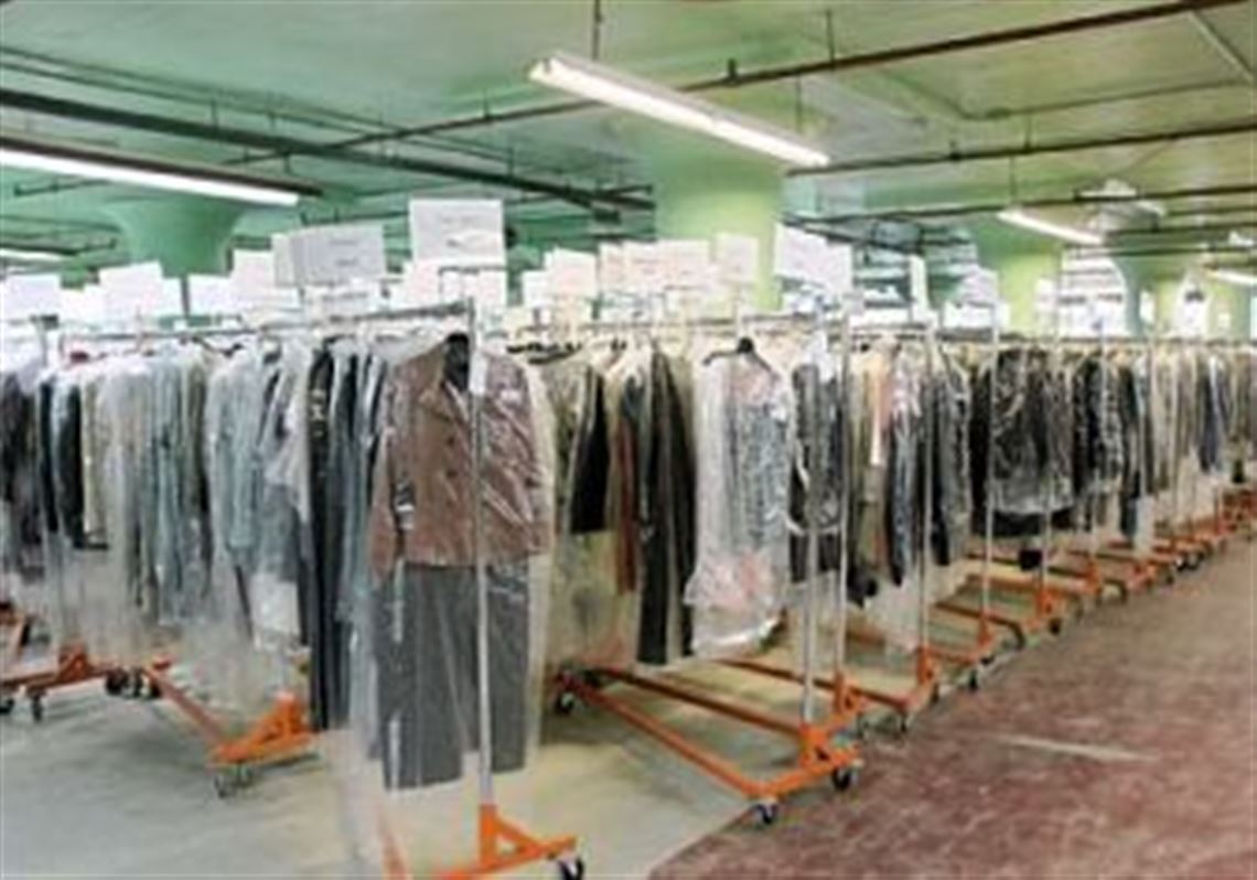 Gilt.com warehouse stocked and ready for sample sale.