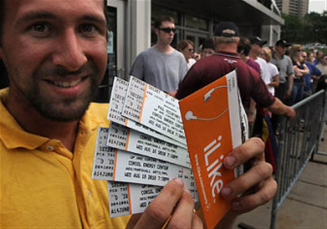 The lottery system put Steve McCauley, of Greensburg, was the first in line to buy tickets.