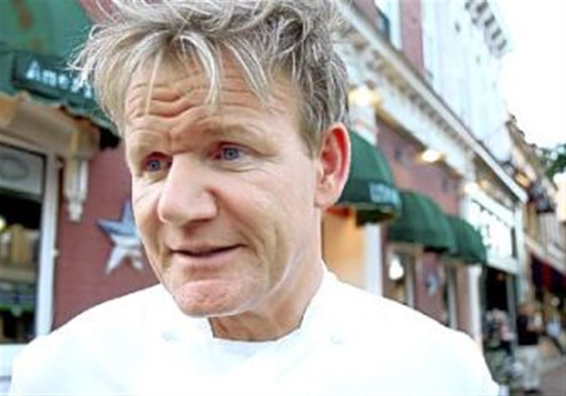 Elise Wims' bud Gordon Ramsay was in town to tape episodes of "Kitchen Nightmares." Videographer Andrew Rush met him at Levanti's in Beaver;