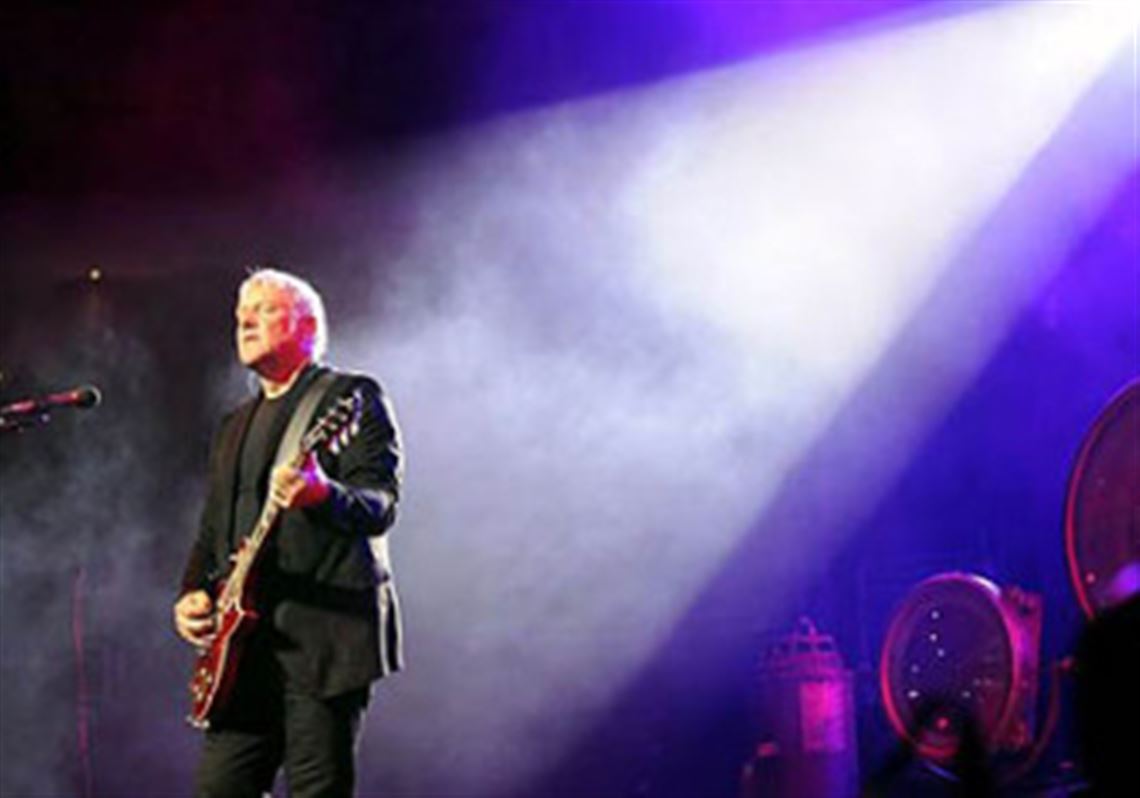 Rush's unsung guitar hero Alex Lifeson performs at Consol Energy Center Tuesday night.