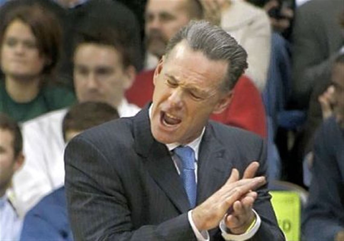 Pitt men's basketball coach Jamie Dixon applauds his team in the second half Saturday against Bethune-Cookman.