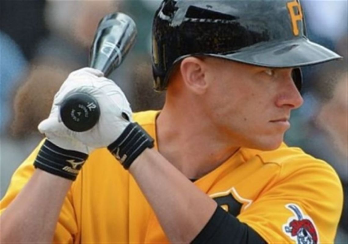 Clint Barmes bats Sunday against the Astros at McKechnie Field in Bradenton, Fla. The Pirates won, 8-6.