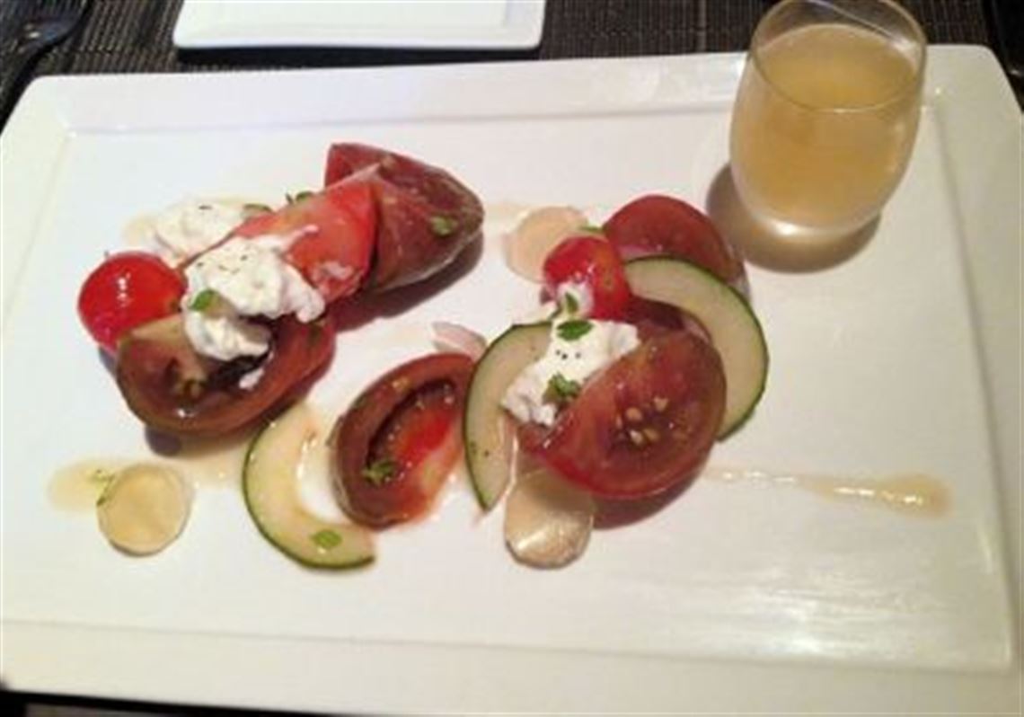 Heirloom tomato salad, a small plate from Spoon, 138 S. Highland Ave., East Liberty.