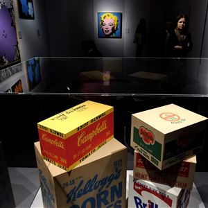 An exhibit of Andy Warhol's paintings and objects titled simply 