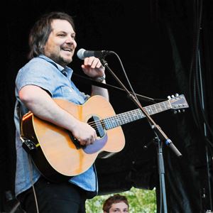 Jeff Tweedy of Wilco performs with his son Spencer on the drums at the Three Rivers Arts Festival at Point State Park Friday night.