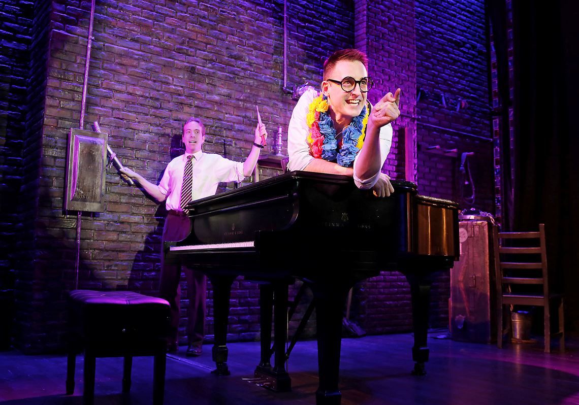 Ian Lowe, left, and Joe Kinosian in CLO Cabaret's "Murder for Two." 