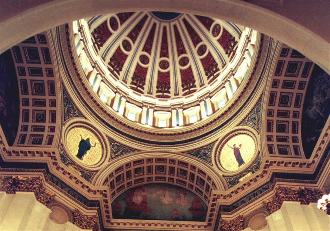 The rotunda in the Pennsylvania State Capitol in Harrisburg