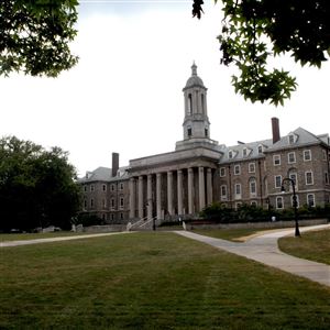 The Old Main Building on the campus of Penn State University.