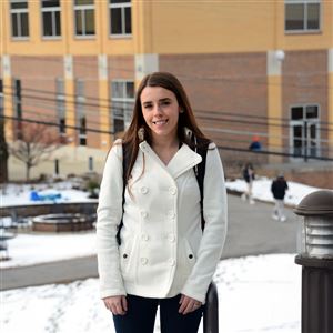 Robert Morris University freshman Rachel Dye, 19, of Aleppo, applied for 33 scholarships her senior year at Quaker Valley High School. Her efforts netted five scholarships and, along with other financial aid, covered her freshman tuition. Now she’s looking for money for her sophomore year.