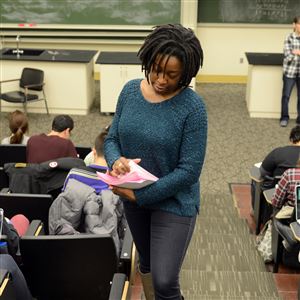 Nkem Chikwendu, a fifth-year senior at Carnegie Mellon University, changed her major from economics and statistics to psychology, adding a year to her pursuit of a bachelor’s degree. Ms. Chikwendu holds three jobs, including working as a teaching assistant in a personality psychology class.