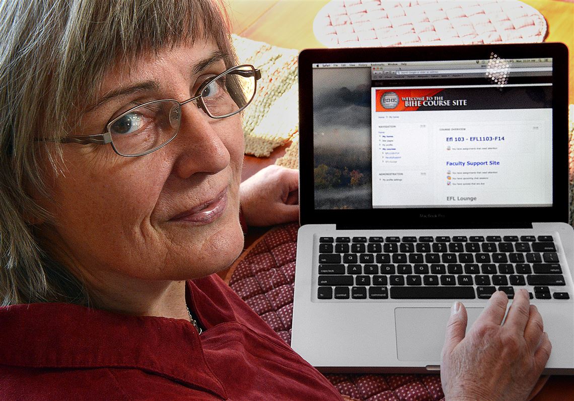 Helga Stokes of Dormont is an English language tutor for the Baha'i Institute of Education's virtual university, which teaches members of the Baha'i faith in Iran.