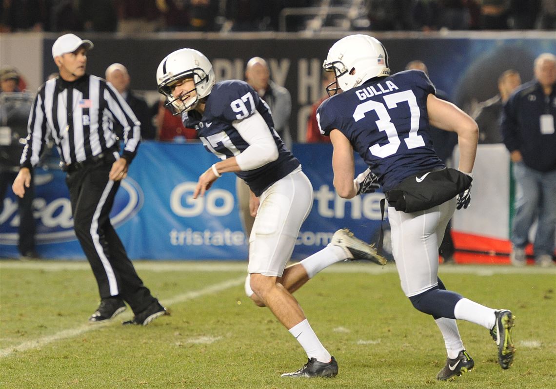 Penn State's new kicking candidates, including Chris Gulla (right), could likely learn a thing or two about their craft from former kicker Sam Ficken.