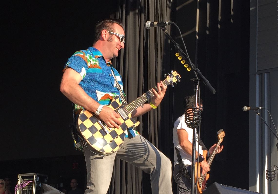 Reel Big Fish frontman Aaron Barrett at Stage AE Friday.