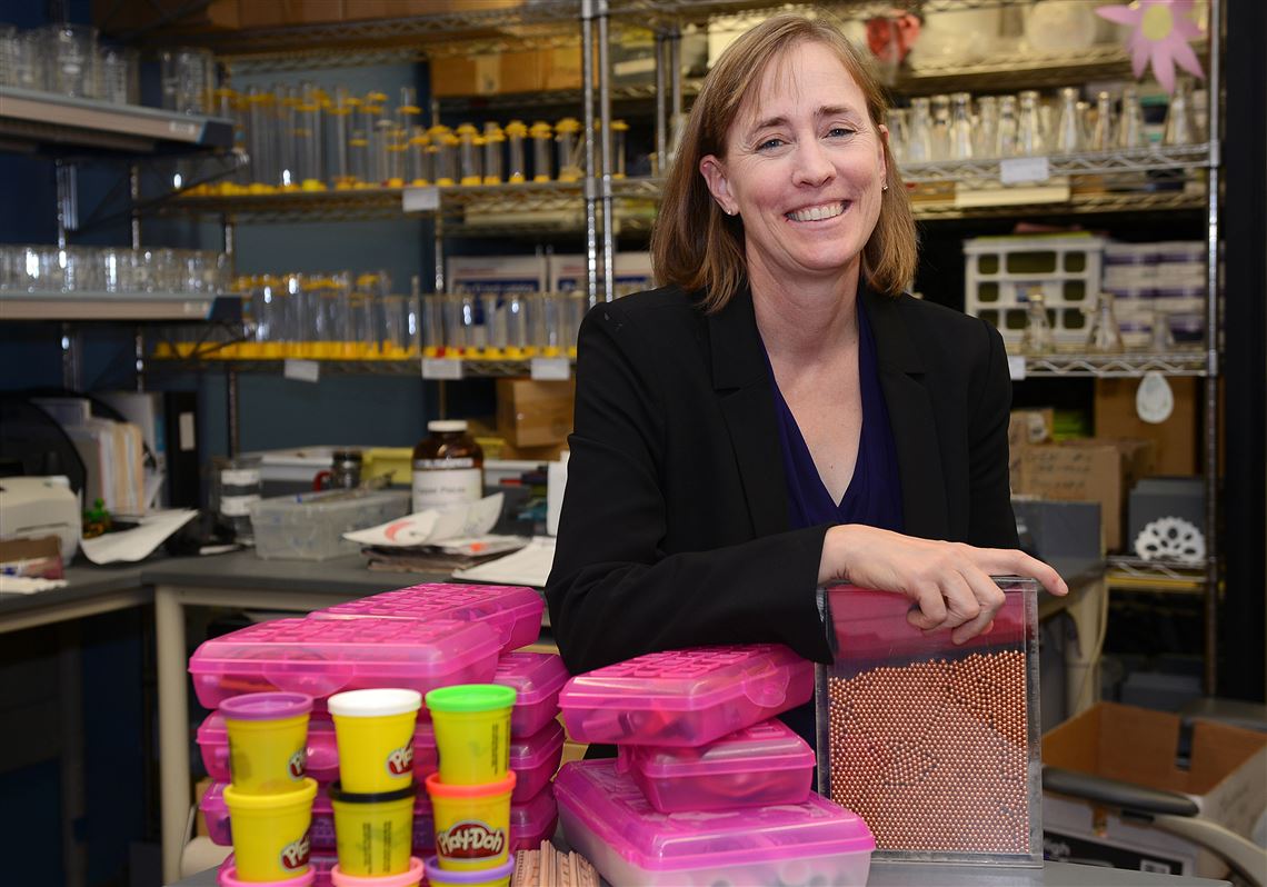 Pittsburgh Allderdice physics teacher Jan Waldeck is the driving force behind the science equipment lending library housed in the Chevron Science Center on the University of Pittsburgh's campus.