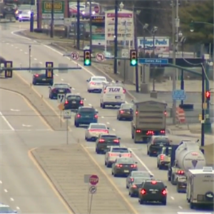 Traffic along Route 22 in Monroeville.