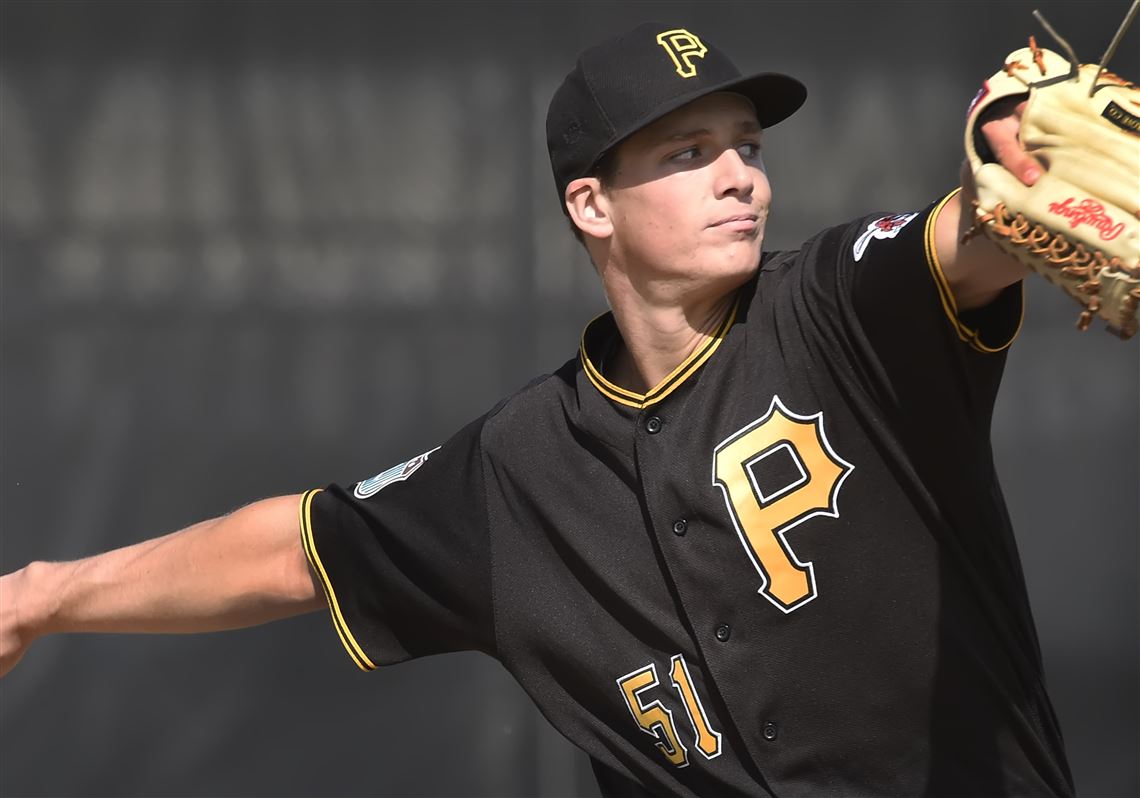 Pirates prospect Tyler Glasnow delivers against the Baltimore Orioles in an early March "B" game at Ed Smith Stadium in Sarasota, Fla.