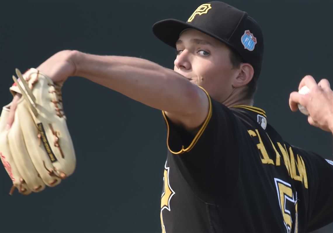 Tyler Glasnow delivers against the Orioles in a "B" game at Ed Smith Stadium in Sarasota, Fla.