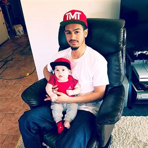 Ronald D. Williams Jr., shot and killed by a Weirton police officer May 6 after a domestic dispute. He is shown here earlier in 2016 with his now 5-month-old son.