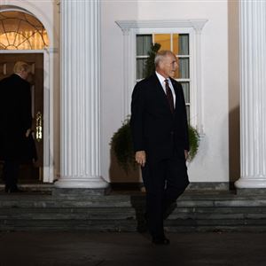 Gen. John F. Kelly leaves Trump National Golf Club after a meeting with the president-elect in Bedminster, N.J., last month. 