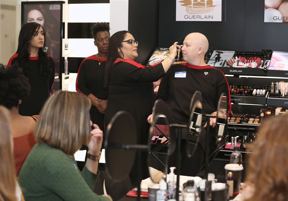Sephora coaches demonstrate makeup techniques for women recovering from cancer as part of its new Brave Beauty in the Face of Cancer class.
