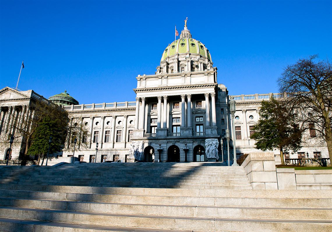The Pennsylvania State Capitol building in Harrisburg.