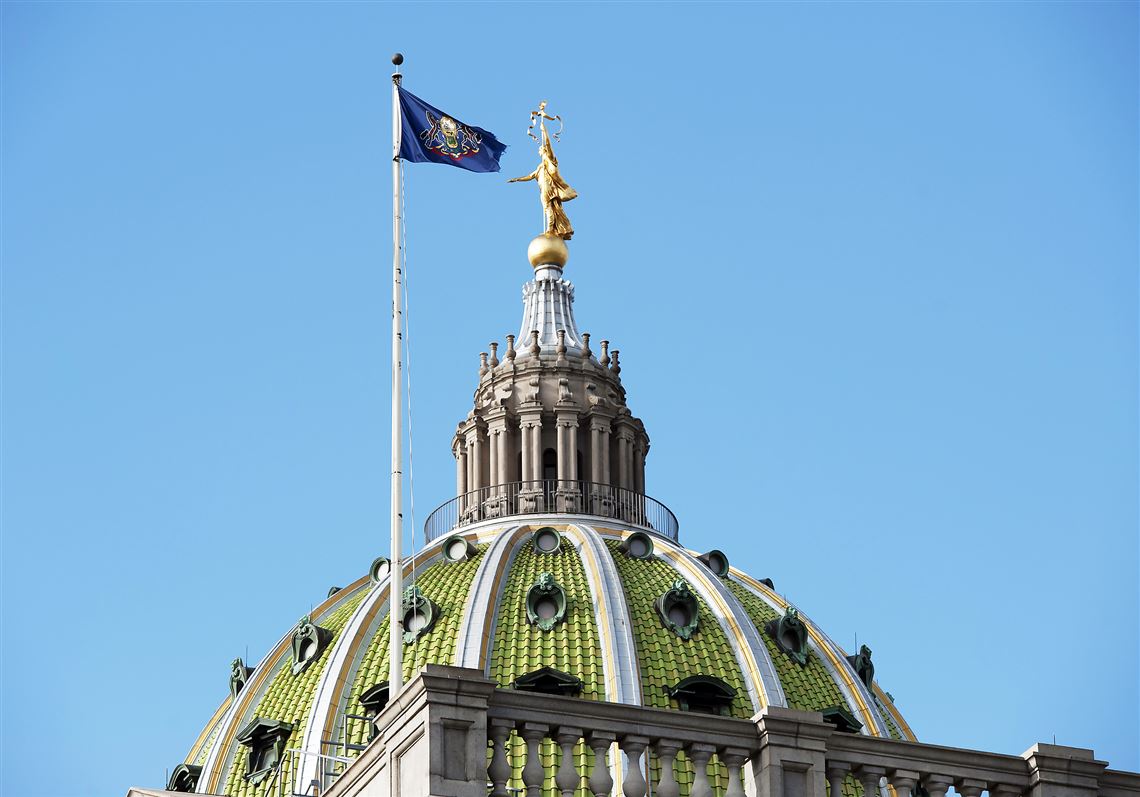 The Pennsylvania State Capitol building in Harrisburg.