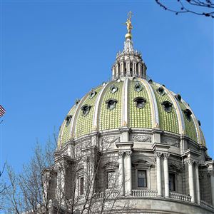The Pennsylvania State Capitol building in Harrisburg.