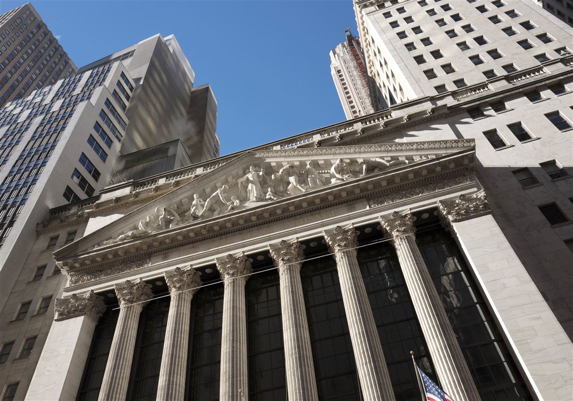This Wednesday, Dec. 21, 2016, photo shows the New York Stock Exchange. U.S. stocks wavered between small gains and losses in early trading Monday, July 10, 2017. (AP Photo/Mark Lennihan)