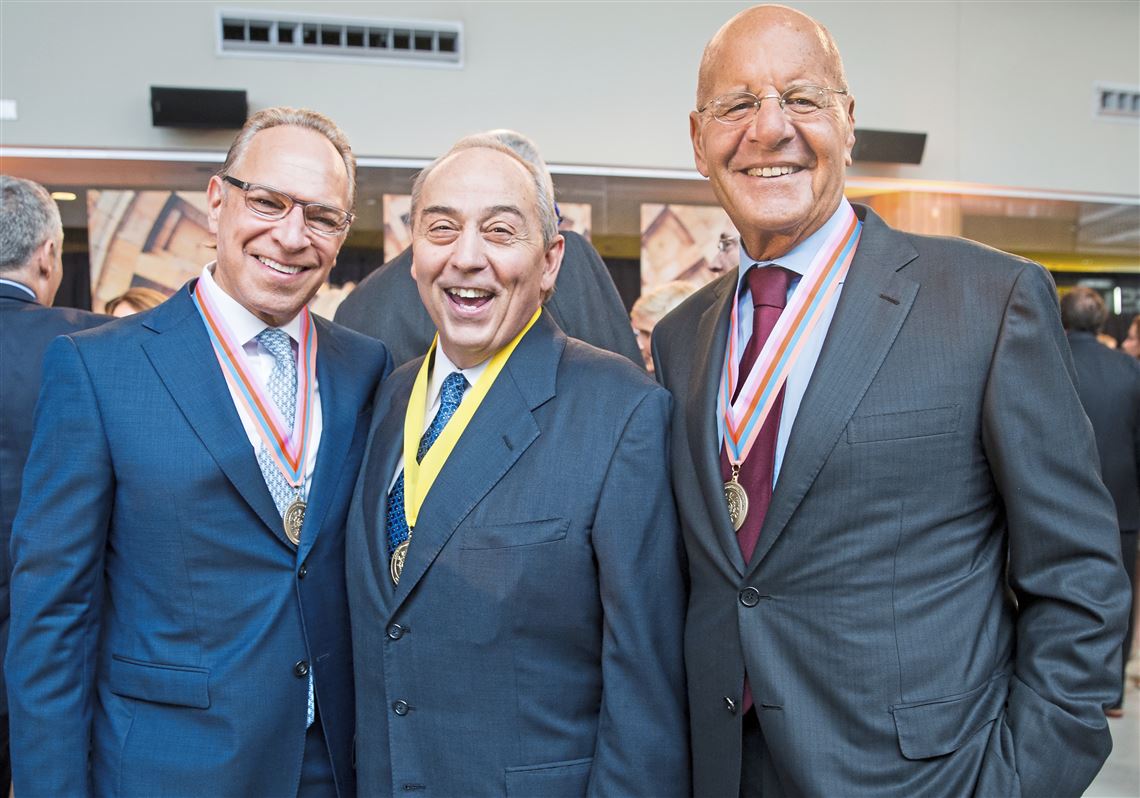 From left, Dr. Stanley Marks, Jack Mascaro, and Jeffrey Romoff.