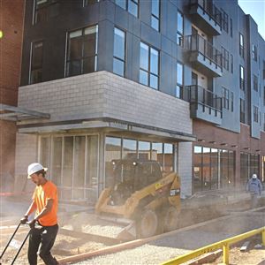 The construction site of the Lawrenceville 