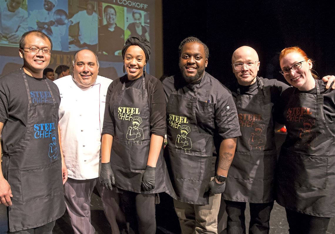 From left, chef Norr Nareedokmai, chef Tom DeGori, chef Keyla Nogueira Cook, chef Claudy Pierre, chef Kevin Sousa and chef Jess Rattanni.