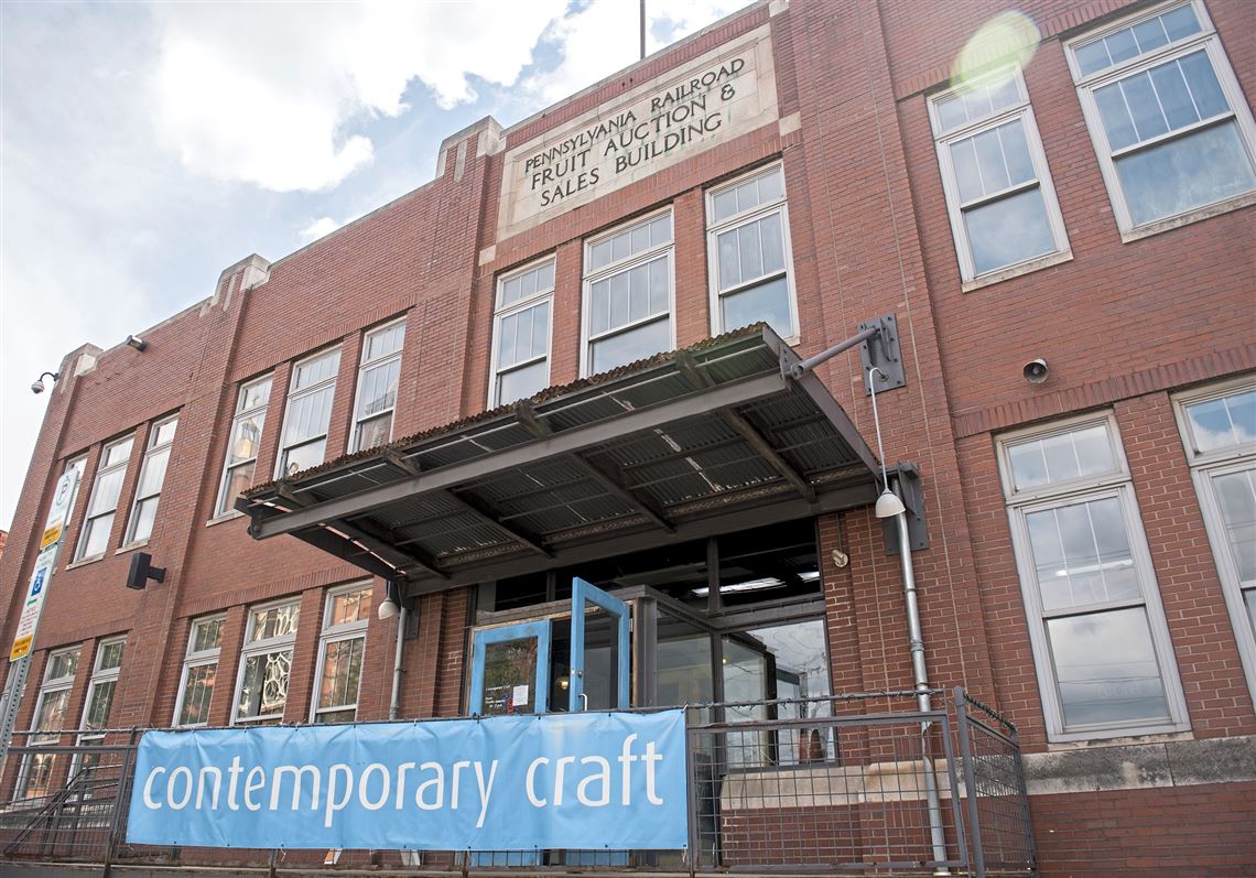 The exterior of the Society for Contemporary Craft on Tuesday, June 5, 2018 in the Strip District. The Society for Contemporary Craft will leave its longtime home in the produce terminal at the end of 2019 under a deal reached with the Chicago firm redeveloping the Strip District landmark. (Antonella Crescimbeni/Post-Gazette)