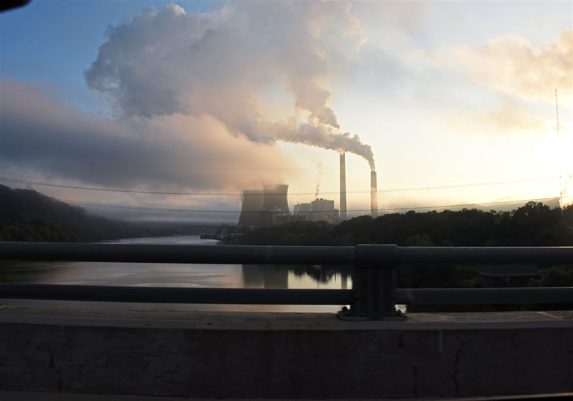 FirstEnergy's Bruce Mansfield coal-fired power plant in Shippingport, Pa. on August 30, 2017. 