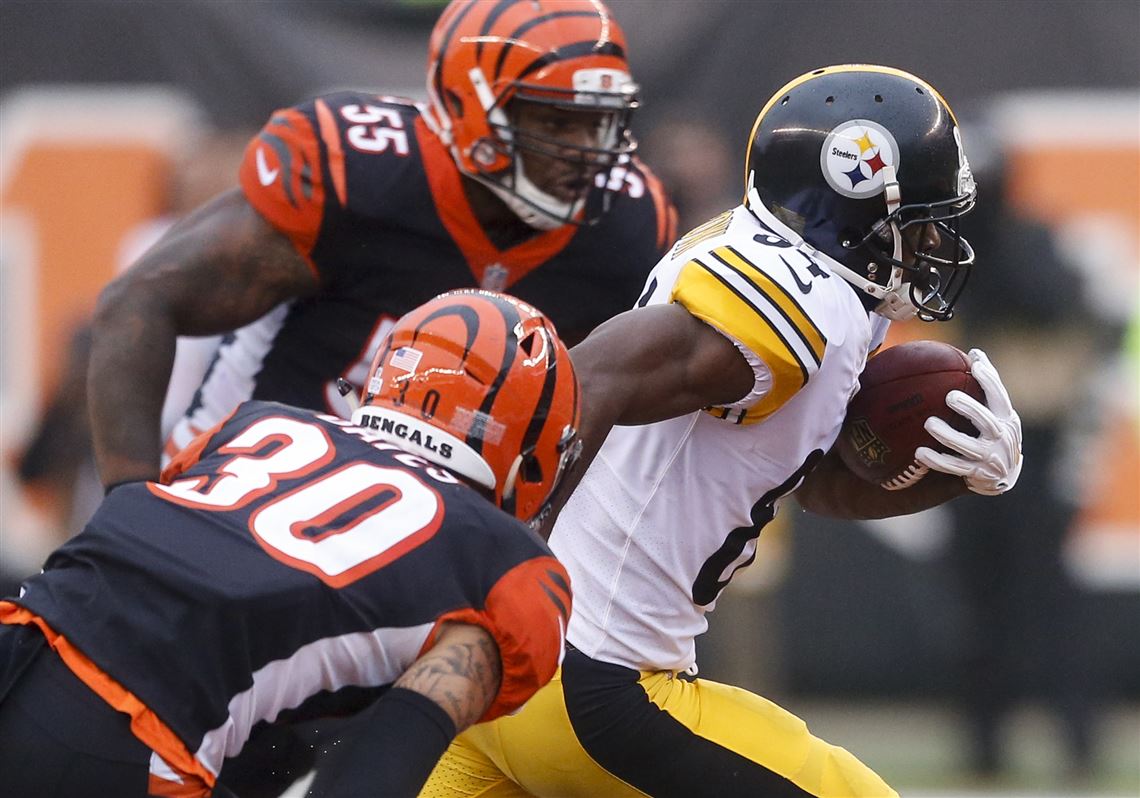Vontaze Burfict silent (almost) after latest questionable hit on Antonio  Brown | Pittsburgh Post-Gazette
