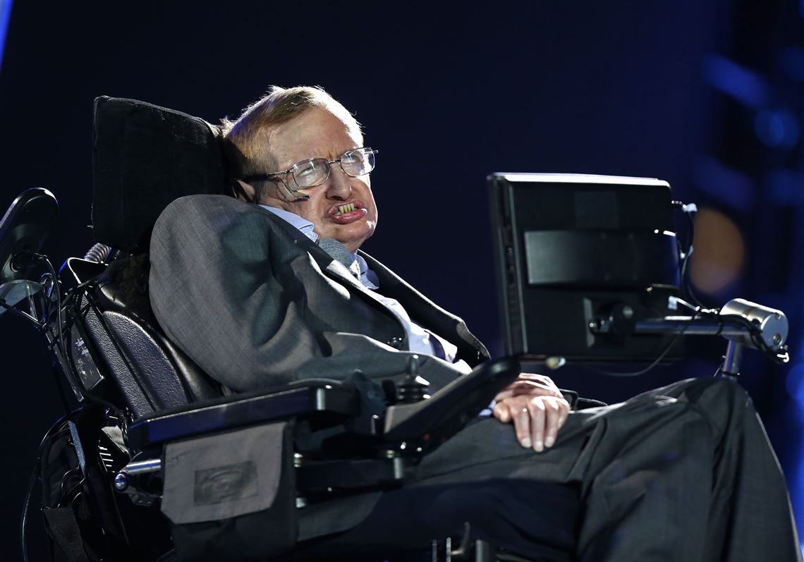In this Aug. 29, 2012, file photo, British physicist Stephen Hawking speaks during the opening ceremony for the 2012 Paralympics in London.