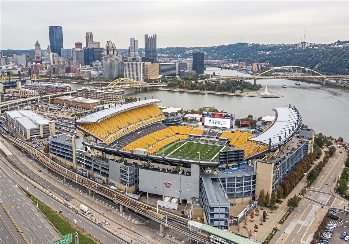 Heinz Field and Downtown can be seen on Thursday, Oct. 25, 2018, on the North Shore.