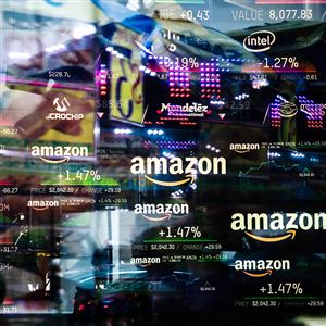 A monitor displays Amazon.com Inc. stock information at the Nasdaq MarketSite in New York on Sep. 4. 