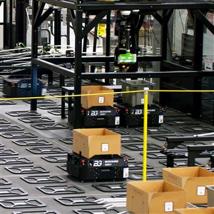Berkshire Grey robots pick, pack and move items.