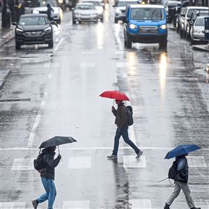 A rainy day in Oakland. 