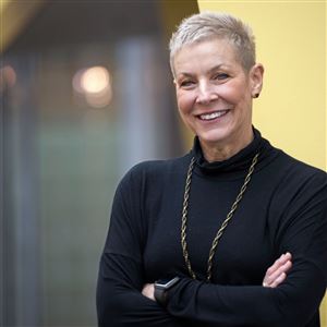 Catherine Mott, founder & CEO of Blue Tree Capital Group, a Wexford-based investment firm at Proofpoint Systems, Inc., formerly Wombat Security Tech, in the Strip on Friday, Dec. 13, 2019 in Pittsburgh. Mott, an angel investor, invested early in Wombat. 