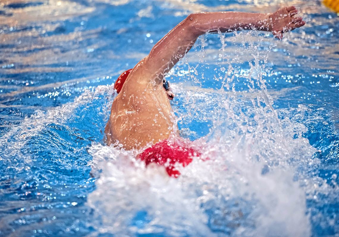 Indiana’s Kyle Thome swims to victory in a new event for him, the 200-yard free­style. It was also his first individual title.