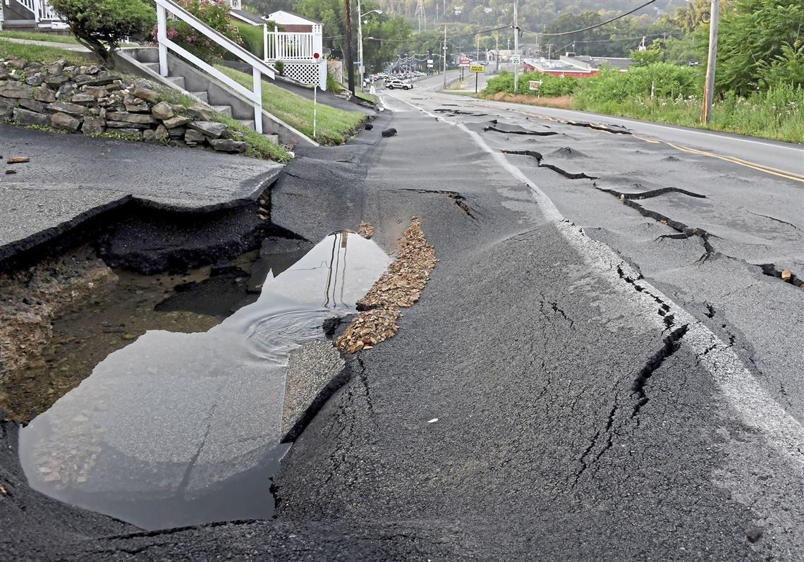 Water main break closes Mifflin Road in Lincoln Place | Pittsburgh Post ...