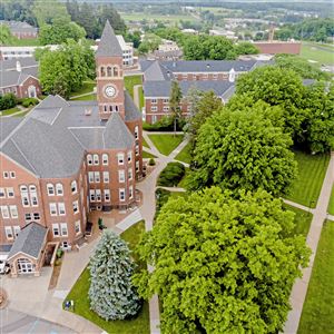 Old Main in Slippery Rock University on June 9, 2021, in  Slippery Rock.