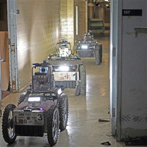 Team Explorer — Carnegie Mellon University's entry in DARPA's SubT Challenge — tests its autonomous robots in an abandoned Pittsburgh hospital.