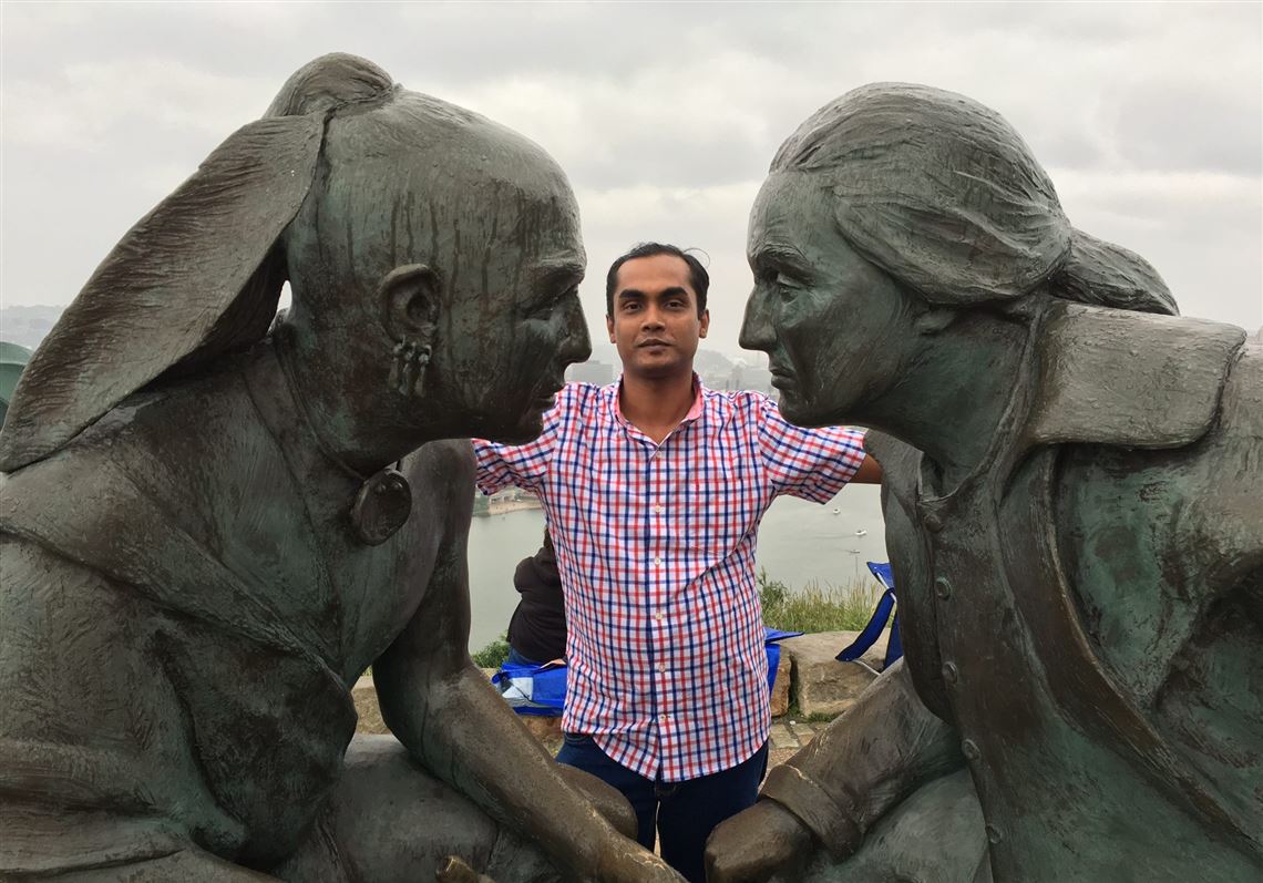 Bangladeshi writer-in-residence Tuhin Das.